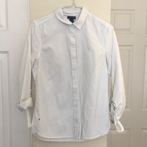US Polo White Polo Long Sleeve